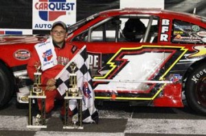 Corey Casagrande following his first career Late Model victory