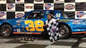 Dave Secore in victory lane at Stafford Speedway (Photo: Secore Motorsports)