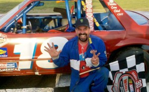 Danny Field in 2011 after a victory at Thompson Speedway