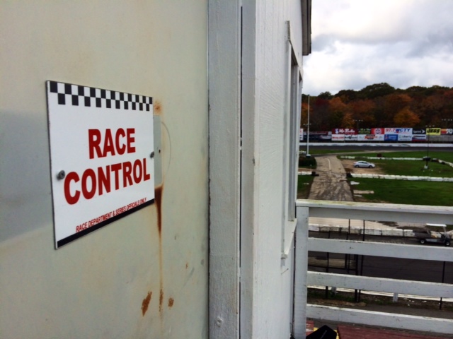The entrance to race control 