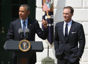Reigning NASCAR Sprint Cup Series champion Kevin Harvick was honored at the White House by President Barack Obama Tuesday (Photo: Mark Wilson/Getty Images)