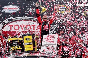 Kurt Busch celebrates his first Sprint Cup Series victory of the 2015 season Sunday at Richmond International Raceway (Photo: Jared C. Tilton/Getty Images for NASCAR)