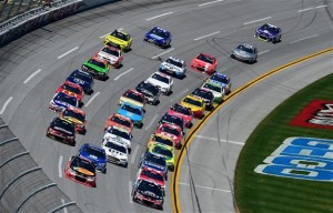 Action during the Sprint Cup GEICO 500 at Talladega on Sunday (Photo: Jared C. Tilton/Getty Images for NASCAR)