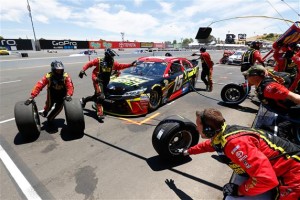 Clint Bowyer pits during the Sprint Cup Series Toyota/Save Mart 350 at Sonoma Raceway on Sunday (Photo: Jerry Markland/Getty Images for NASCAR) 