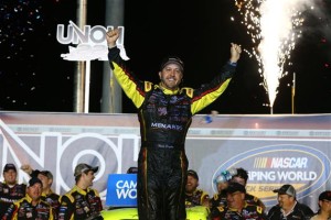 Matt Crafton celebrates victory Thursday at Kentucky Speedway (Photo: Sarah Crabill/Getty Images for NASCAR)
