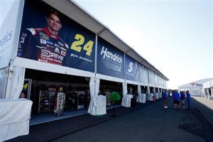 A view of the newly introduced NASCAR Trackside Superstore which debuted this weekend at the Sprint Cup Series Windows 10 400 at Pocono Raceway (Photo: Jeff Zelevansky/Getty Images for NASCAR)