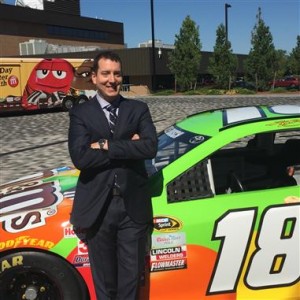 Kyle Busch visited the ESPN Headquarters in Bristol, CT as part of the "Chase Across North America' Tuesday (Photo: Courtesy NASCAR)