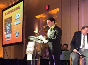 Keith Rocco was celebrated as the 2015 SK Modified champion at the New London-Waterford Speedbowl banquet Saturday (Photo: New London-Waterford Speedbowl) 