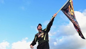 Doug Coby begins his quest for an unprecedented third consecutive Whelen Modified Tour championship Sunday at Thompson Speedway (Photo: Getty Images for NASCAR) 