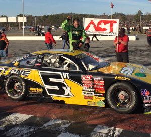 Bobby Therrien of Hinesburg, Vermont, won the ACT Husqvarna 100 at Oxford Plains Speedway.