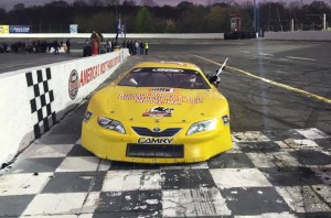 Ben Rowe of Turner, Maine, won the PASS Easter Bunny 150 at Hickory Motor Speedway in March./Photo courtesy of Crazy Horse Racing