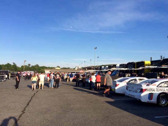 Fans were able to interact with teams and drivers in the Stafford Speedway paddock Thursday evening. 