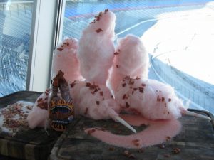 Bacon cotton candy from Texas Motor Speedway will be one of the Taste of the Speedways specials available for New Hampshire 301 weekend at New Hampshire Motor Speedway (Photo: Courtesy New Hampshire Motor Speedway)
