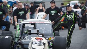 Whelen Modified Tour driver Justin Bonsignore goes to Thompson Speedway looking for his second consecutive series victory at the track and trying to chase down Doug Coby in the series standings (Photo: Adam Glanzman/Getty Images for NASCAR) 
