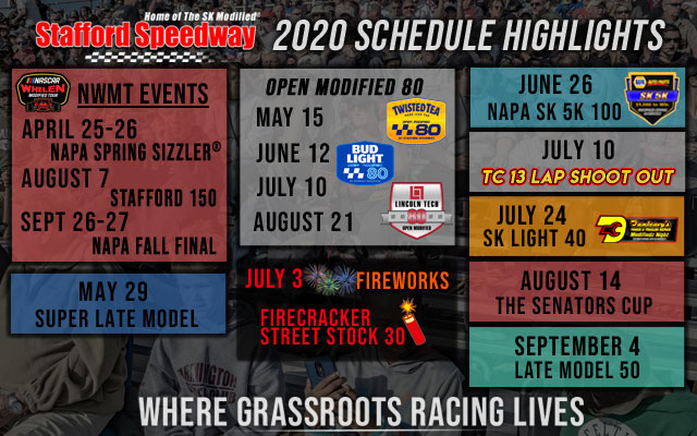 Stafford Speedway Full 2020 Racing Schedule Released - RaceDayCT.com