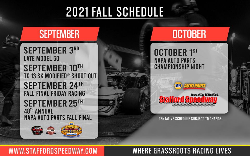 Stafford Speedway Releases 2021 Schedule RaceDayCT