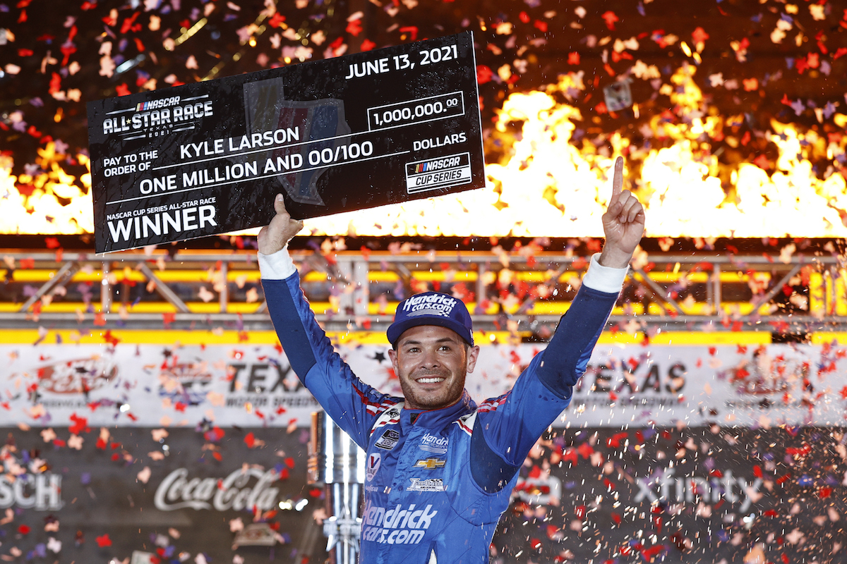 Kyle Larson Continues Hot Streak With NASCAR All-Star Race Win At Texas