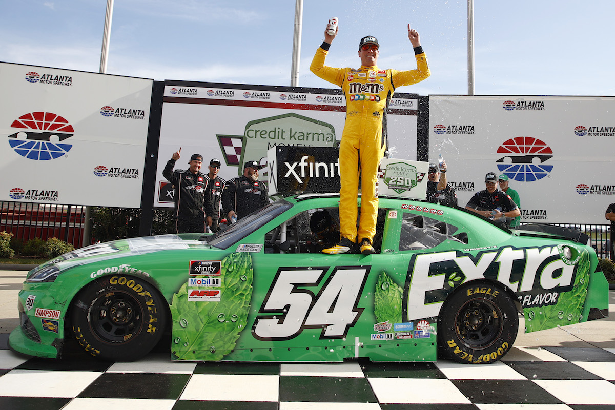 Kyle Busch Earns Historic NASCAR Xfinity Series Victory In Overtime