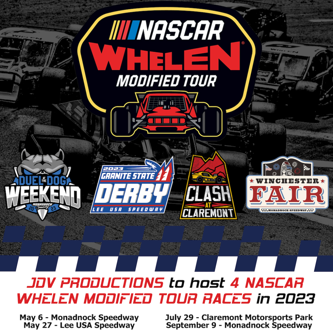 JDV Productions Announces Four NASCAR Whelen Modified Tour Dates For